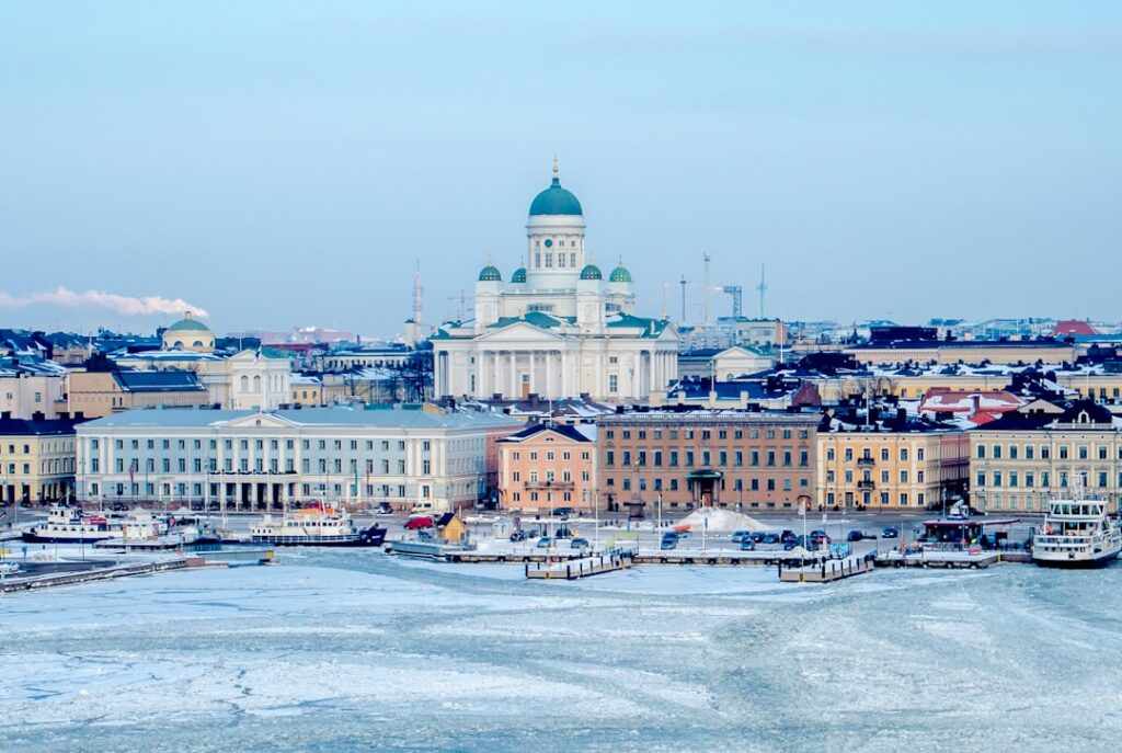 luxury hotel suite Helsinki Nordic design winter
