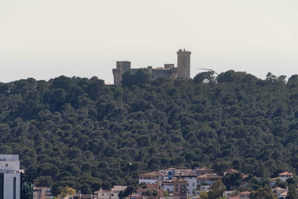 Palma de Mallorca Bellver Castle circular fortress aerial