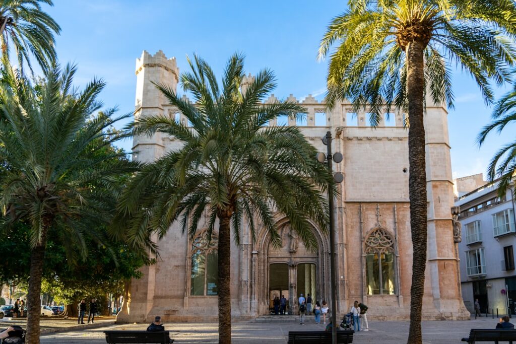 Palma de Mallorca La Lonja gothic building interior