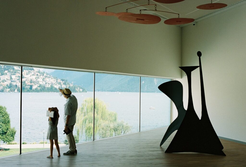 Alexander Calder mobile indoors with natural light gallery
